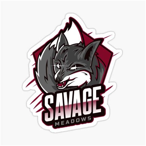 Savage Meadows Sticker For Sale By Savagemoon301 Redbubble