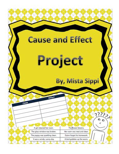 Cause And Effect Interactive Matching Project Teaching Resources