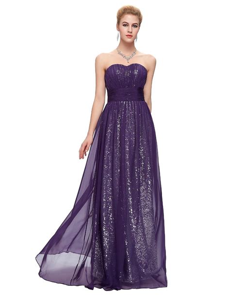 One Shoulder Stretchy Backless Sequin Long Bridesmaid Dress Uniqistic