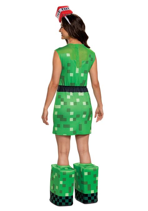 Fantasia Feminina De Minecraft Minecraft Womens Creeper Costume