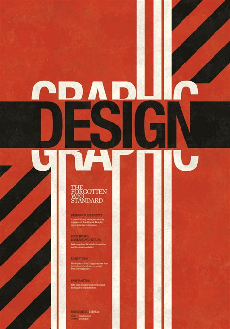 Graphic Design Poster Mike Kus Typographic Design Graphic Design