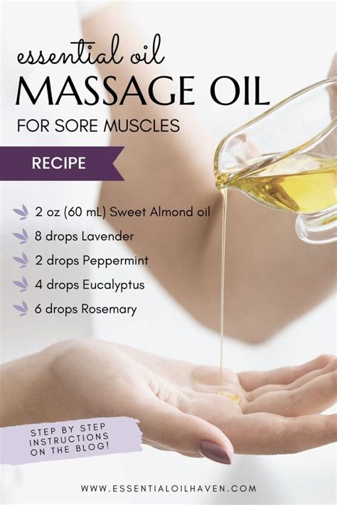 Diy Massage Oil For Sore Muscles With 5 Easy Ingredients