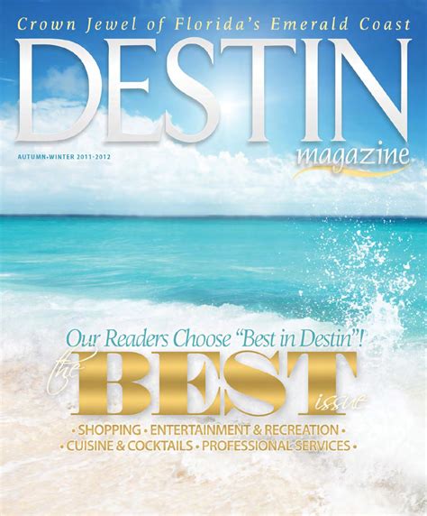 Destin Magazine Autwin 11 12 Best In Destin By Papillon