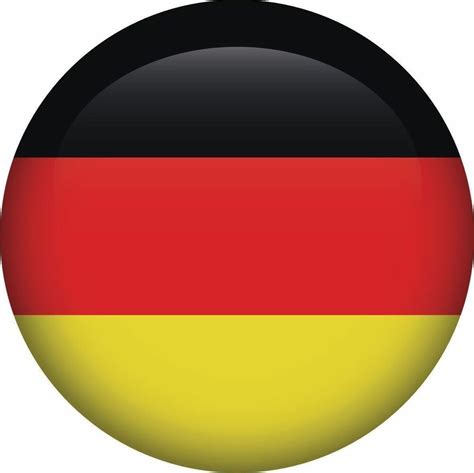 German Germany National Flag Round Icon Sticker Decal ...
