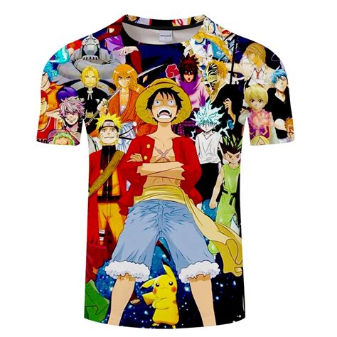 New 2018 Cartoon Character 3d Print T Shirt Men Women Tshirt Summer