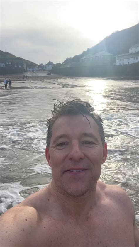 Good Morning Britain Host Ben Shephard Braves Port Isaac Christmas Day