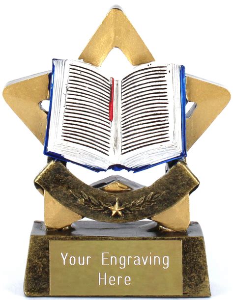 Resin Mini Star Open Book Reading Trophy 85cm 325