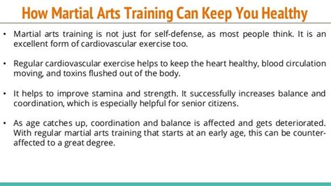 Health Benefits Of Martial Arts Training