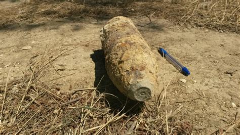 Unexploded Artillery Shell Found In Baku Photo
