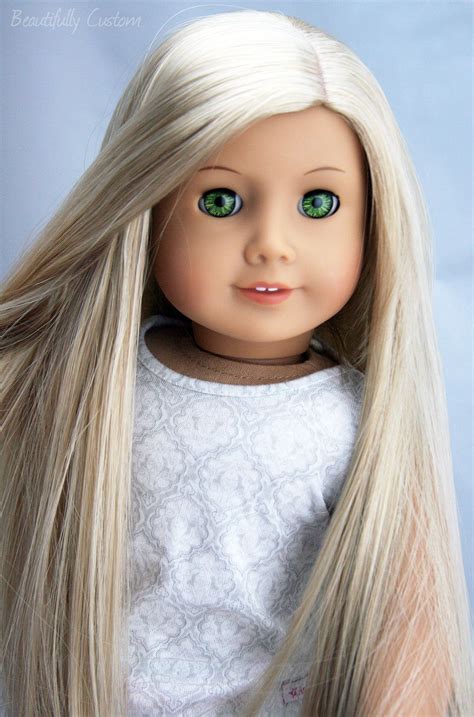 Length on doll is determined. Custom OOAK American Girl Doll ~ Felicity Green Eyes ...