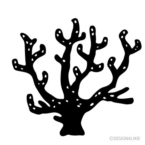 Simple Coral Silhouette Free Png Image｜illustoon