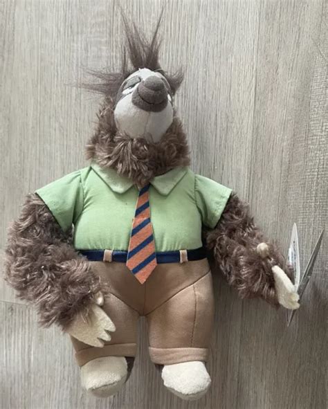 Tomy Flash Plush Sloth Disney Zootopia 10 Stuffed Animal Toy New With