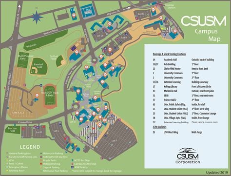 Cal State San Marcos Campus Map Map Vector