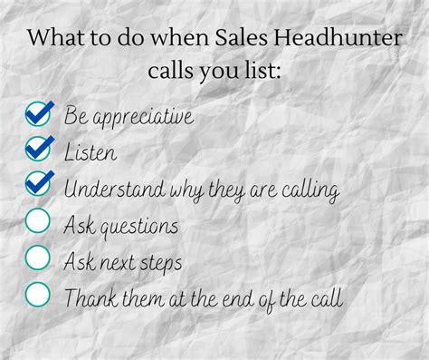 What To Do When Sales Headhunter Calls You List Salesforce Search