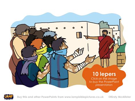 10 Lepers Lamp Bible Pictures