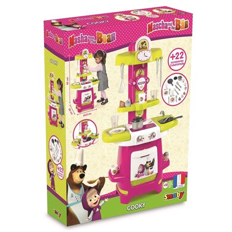 Shop Masha And The Bear Cooky Kitchen Playset Online In Qatar Toys R Us Qatar