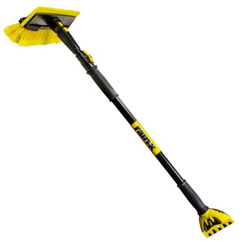 Rain X 63 Extendable Car Snow Broom And Ice Scraper Tool Black And