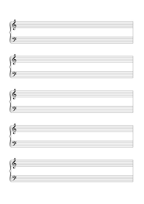 Free Printable Blank Music Sheets For Piano