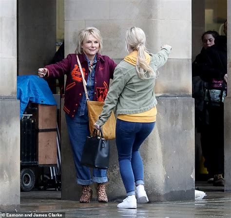 jennifer saunders films first scenes in manchester for netflix s chilling new