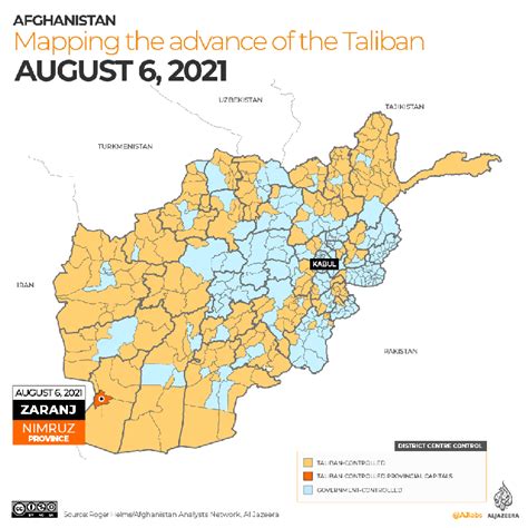 Afghanistan Mapping The Progress Of The Taliban Infographic News