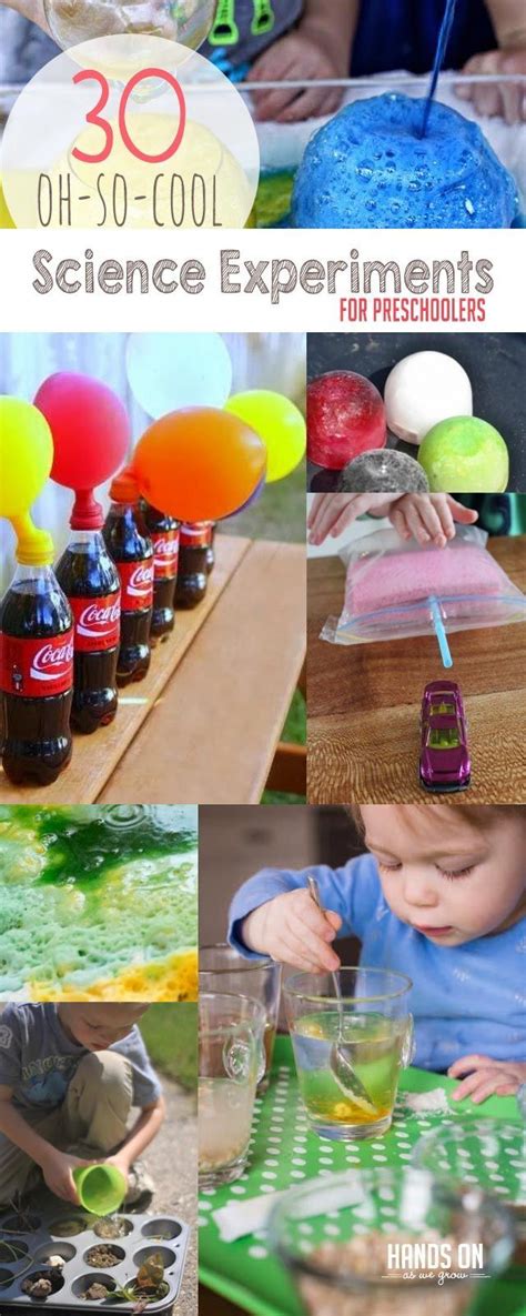 30 Oh So Cool Science Experiments For Preschoolers To Try Science