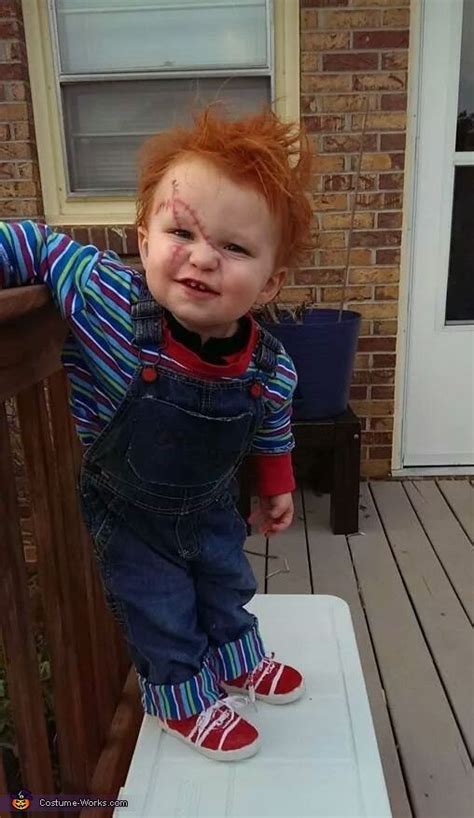 Chucky Baby Diy Halloween Costume Idea Chucky Halloween Costume Boy