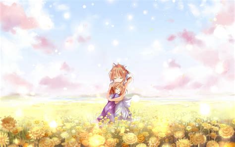 1920x1080 Anime Girl Tenderness Wind Ring Sadness  Hd