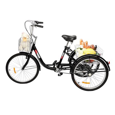 Pexmor Adult Trike 7 Speed 2426 Inch Tricycle For Adult Three Wheeled