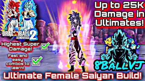 Dragon Ball Xenoverse 2 Ultimate Female Saiyan Build Youtube