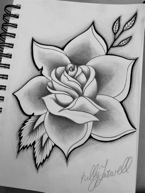 Lapiz Dibujos De Flores Para Tatuajes