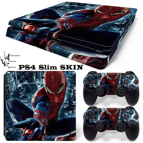 Spiderman Ps4 Slim Playstation 4 Slim Skins Sticker Covers Decal Video
