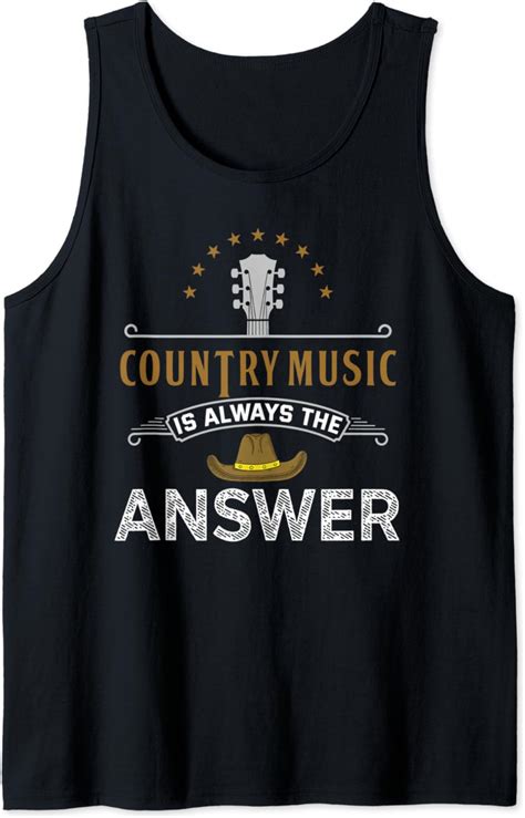 Country Lover Shirt Funny Country Music Saying Joke Quote Tank Top Clothing Shoes