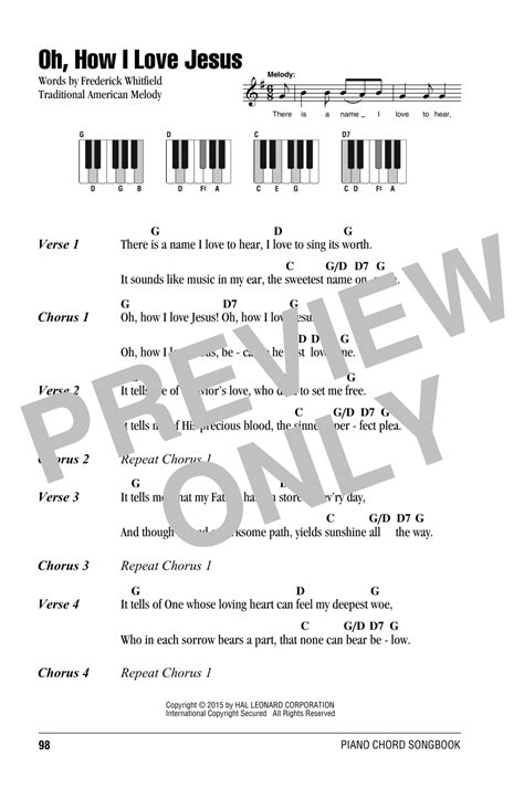 Oh How I Love Jesus O How I Love Jesus Sheet Music By Traditional