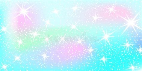 Glitter Star Rainbow Background Starry Sky In Pastel