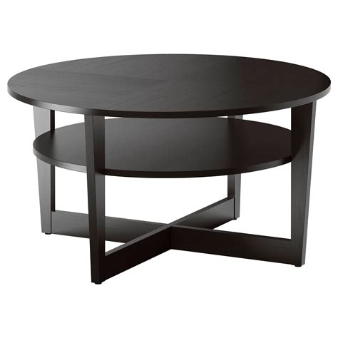 620 x 620 x 350 mm; 2021 Best of Ikea Black Coffee Table with Glass Top