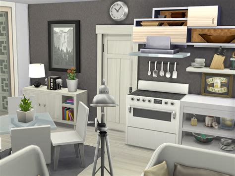 The Sims Resource Sims 4 Modern Apartment House No Cc