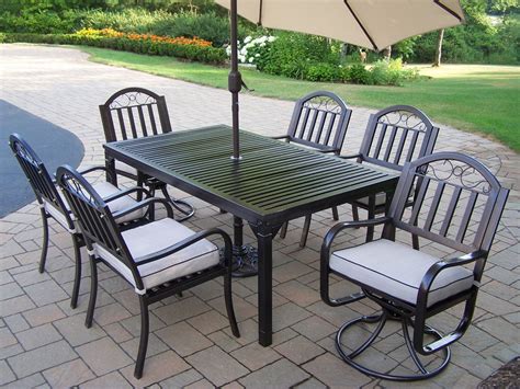 Maybe you would like to learn more about one of these? Oakland Living Rochester Wrought Iron 9 Pc. Dining Set ...