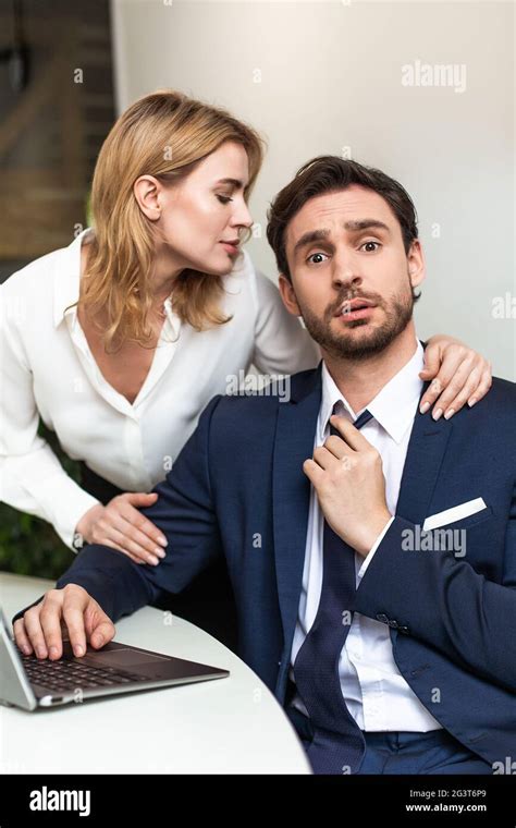 Woman Flirting In The Office Hi Res Stock Photography And Images Alamy
