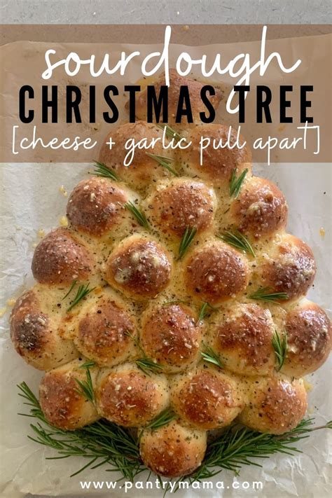 Sourdough Christmas Tree Pull Apart Bread With Cheese Garlic Recipe