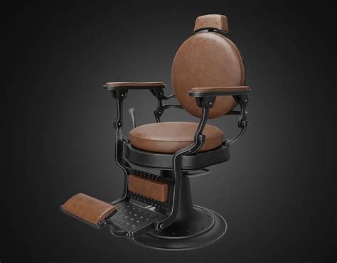 Vintage Barber Chair 3d Model Cgtrader