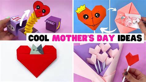 How To Make 4 Cool Origami For Mothers Day Mothers Day T Ideas Youtube