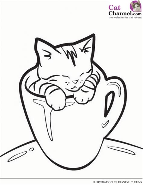 Get This Cute Kitten Coloring Pages Free Printable 67341