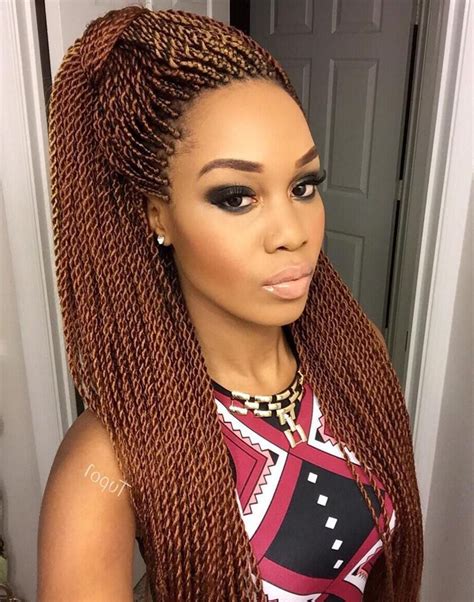 You should at least have medium length hairstyle to incorporate the highly ranked senegalese twist micro braids. 2020 Latest Sleek And Long Micro Braid Hairstyles