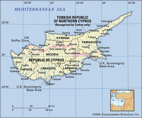Map Of Cyprus And Geographical Facts Where Cyprus On The World Map