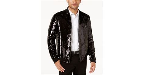 Also set sale alerts and shop exclusive offers only on shopstyle. INC International Concepts Synthetic Sequin Bomber Jacket ...