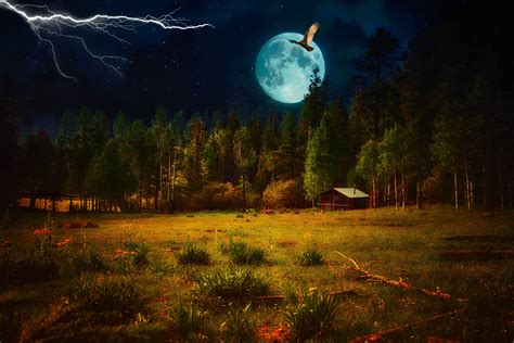 Night Landscape 4k Ultra Hd Wallpaper Background Image 4873x3255