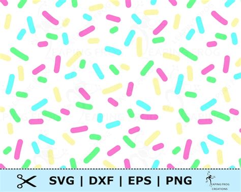 Sprinkles SVG. PNG. Seamless Pattern. Cricut Cut Files | Etsy