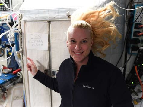 Nasa Astronaut Kate Rubins Vote From The International Space Station