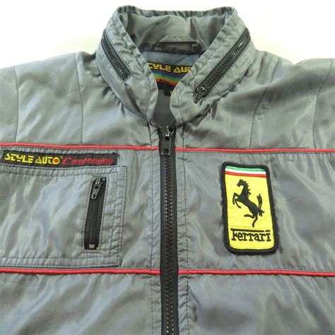 All the cars in the range and the great historic cars, the official ferrari dealers, the online store and the sports activities of a brand that has distinguished italian excellence around the world since 1947 Vintage 80s Retro Style Auto Ferrari Racing Jacket Mens M Patches | The Clothing Vault