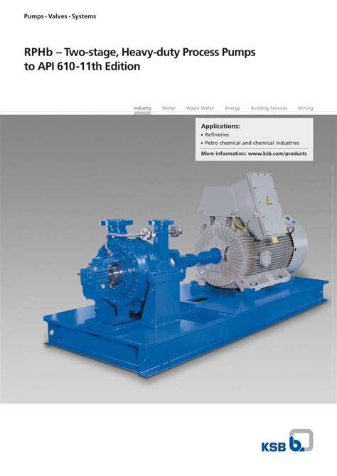 Pdf Rphb Two Stage Heavy Duty Process Pumps To Api 610 · Rphb